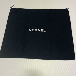 F202■ 正規 未使用 シャネル CHANEL 巾着保管袋 ブラック 52x42