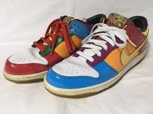 ＜レアスニーカー＞NIKE ナイキ 27.0cm DUNK LOW PREMIUM ご当地ダンク 福岡 山笠 323438-171/2008年製 ダンク ロー プレミアム US9 中古品