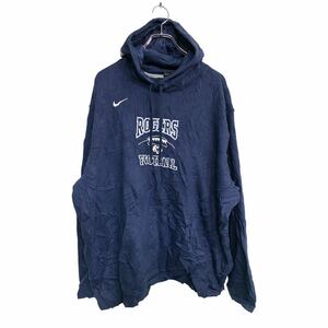 NIKE プリント スウェット パーカー 3XLサイズ ナイキ ビッグサイズ ネイビー 古着卸 アメリカ仕入 t2411-3313