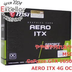 [bn:1] MSI製グラボ　GTX 1650 AERO ITX 4G OC　PCIExp 4GB 元箱あり