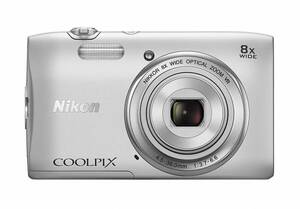 Nikon デジタルカメラ COOLPIX S3600 8倍ズーム 2005万画素 クリスタルシル(中古品)