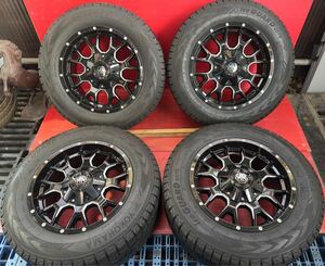 265/60R18 （110Q ）YOKOHAMA ice GUARD GO75 2019年製スタッドレス　バリ山　MAYHEN 18x9J PCD：139.7/135-6H オフ：18 美品　4本セット