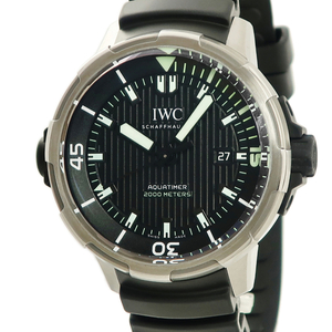 【3年保証】 IWC アクアタイマー オートマティック 2000 IW358002 黒 バー 回転式アウター/インナーベゼル 自動巻き メンズ 腕時計