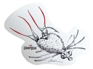 アンプカ フライ ステッカー UMPQUA KING FU STICKER FLY フライフィッシング 蟹 クラブ 魚 釣 毛針 シール デコ カスタム アメリカ 新品