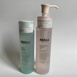 Mitea ミティア オーガニック リセットセラムリキッド ふきとり化粧水 クレンジングセラムオイル セット コスメキッチン