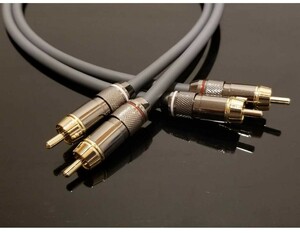 送料無料! MOGAMI モガミ 2534 2M 2メートル ペア 2本セット グレー RCA ケーブル　プラグ　24k メッキ ハンドメイド カスタムケーブル