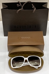 GUCCI 3062/S U7 APN サングラス ホワイト X ゴールド