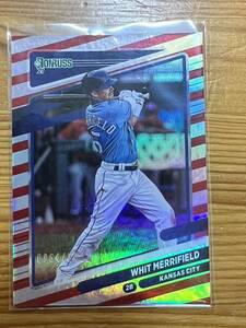 2021 Donruss ウィット・メリフィールド Whit Merrifield Red Stripe Foil /2021 #85