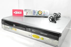 ★２番組同時録画★地デジ パナソニック DMR-XW40V VHS⇔DVD⇔HDD ダビOKビデオデッキ！リモ付 ダビ動作写真有♪