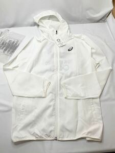 新品 東京2020オリンピック アシックス ジャンパー パッカブルウインドジャケット ホワイト サイズL 送料185 円 ナイロンパーカー