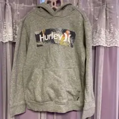 Hurley グレー フード付きパーカー S