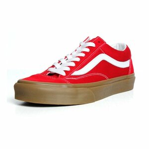 新品 VANS バンズ ヴァンズ US企画 メンズ STYLE36 Gum ガムソール 赤 red レッド US9.5（27.5cm）