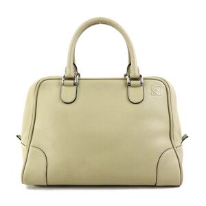 ロエベ LOEWE ハンドバッグ アマソナ レザー ライトカーキベージュ e58782a