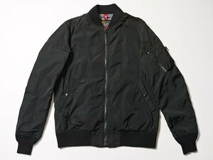 ALPHA INDUSTRIES　アルファ　MA-1　ナイロンジャケット　正規品　ブルゾン　フライトジャケット　アルファインダストリーズ　黒