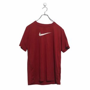 NIKE 半袖 プリント Tシャツ ナイキ キッズ L レッド シンプル ロゴ クルーネック 古着卸 アメリカ仕入 a604-6809