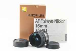 Nikon AF Fisheye Nikkor 16mm F/2.8 D ニコン Fマウント用 魚眼レンズ 元箱付き