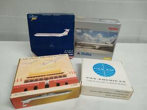 ジャンク 【1円スタート】 1/400 飛行機模型 4機 まとめ売り PAN AMERICAN DELTA llyushin IL-62M 店舗受取可