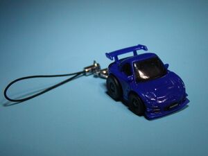 携帯ストラップ マツダＲＸ－7 Rスペック ブルー ＦＤ３S マスコット アクセサリー キーホルダー