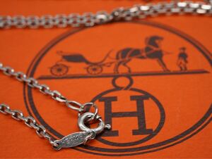 【1127】HERMES エルメス AG925 SILVER シルバー ネックレス チェーン アクセサリー ブランド 長さ約50cm TIA