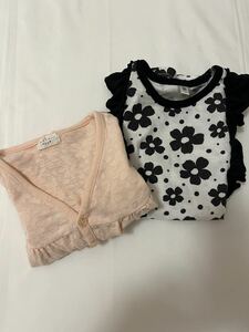 女の子 トップス 花柄 2枚セット 90サイズ 子ども服