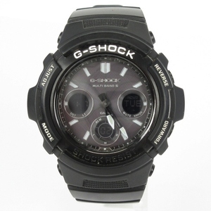 カシオジーショック CASIO G-SHOCK 腕時計 タフソーラー アナデジ AWG-M100BW-1AJF 黒 ブラック メンズ