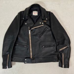 ☆超美・神サイズ☆ Lewis Leathers ルイスレザー　サイクロン　441T ダブルライターズ　レザージャケット　42サイズ　メンズ　ブラック　