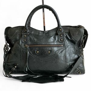 1円〜◆BALENCIAGA バレンシアガ The City ザ・シティ 2way ショルダーバッグ ハンドバッグ バッグ カバン 鞄 エディターズ レディース