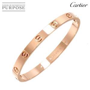 カルティエ Cartier ラブ ブレス #17 K18 PG ピンクゴールド 750 ブレスレット バングル Love Bracelet【証明書付き】 90227521