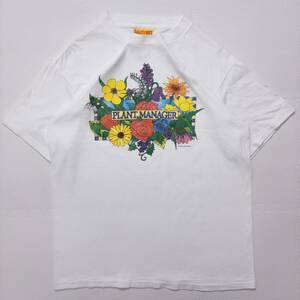 古着 90s アート ”PLANT MANAGER” Tシャツ トップス メンズL USA製