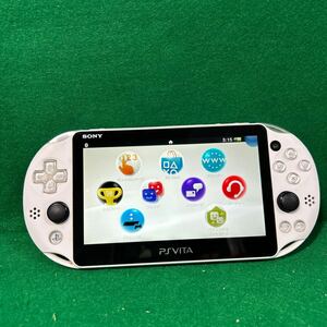  【PS VITA】 SONY PS VITA 本体のみ PCH-2000 ホワイト fw3.73動作確認/初期化済