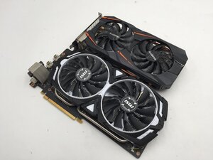 ♪▲【MSI 他】NVIDIA GeForce GTX 1060 3GB GDDR5 192bit グラフィックボード 部品取りA 2点セット まとめ売り 1220 13