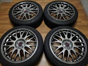 【超希少】18インチ 7.5J +55 PCD100 STI 純正OP BBS RG386 鍛造 S401 BP レガシィ ブレンボ インプレッサ フォレスター BRZ 86 プリウス