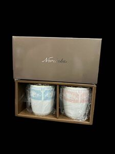 A10365 新品未使用 Noritake ノリタケ レースウッドゴールド マグカップ ペア カップル 