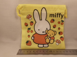 【即決、送料140円】ミッフィー 巾着【71720】可愛い miffy 小物 巾着袋