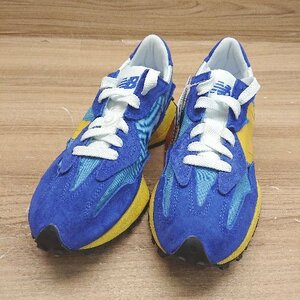 ◇ ◎●未使用● New Balance ニューバランス 327 U327WEH ロ－カットスニーカー サイズ27.0 ブルー系 イエロー系 メンズ E