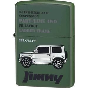 ジッポー オイルライター スズキ ジムニー JIMNY JB64W JB64W 四駆 マットラッカーグリーンｘ１個/送料無料