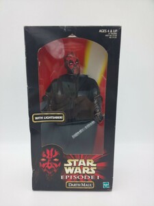 こ-2☆STARWARS EPISODE I ACTION COLLECTION DARTH MAUL ハズプロ☆スターウォーズ エピソード1 ダース・モール 12インチ TOMY