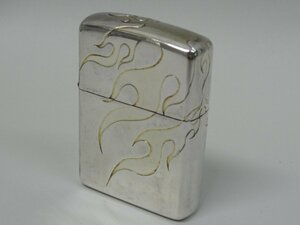 ユ■/Zこ8142　Zippo ジッポ ARMOR アーマー トライバル 4面加工 / 着火未確認 ジャンク 保証無