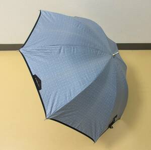 ( せ-A4-138 ）GIVENCHY ジバンシー 日傘 手開き式 G柄 ロゴ 水色 ブルー ジバンシィ おしゃれ 全長約62cm 半径約40cm 中古