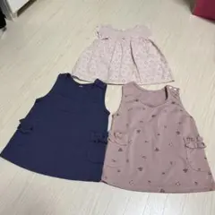 女の子 3点セット トップス 80&90サイズ