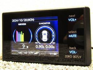 ①　ZERO 307LV 最新データ更新済み リコール対策済み 修理書付属 コムテック 光レーザー対応 レーダー探知機 OBDⅡ対応 タッチボタン式