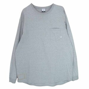 WTAPS ダブルタップス 182ATDT-CSM04 BLANK LS 02/TEE.COPO ブランク ロング スリーブ Tシャツ ロンT グレー グレー系 X 04【中古】