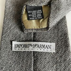 EMPORIO ARMANI(エンポリオアルマーニ)ウール灰色ネクタイ