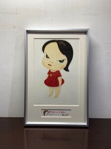 奈良美智 Yoshitomo Nara 「The Girl」 額装 前衛芸術家 現代アート 美術品【複製原画】限定品