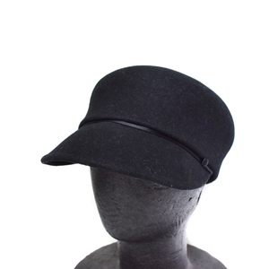 未使用品 カシラ CA4LA HOVER5 キャスケット キャップ 帽子 ウール 黒 ブラック KTZ02432 ■OF レディース