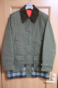 新品 Scye 高密度オックスパラフィン加工 レイヤード ジャケット size36 サイ BASICS ベーシックス ブルゾン BARBOUR BEDALE バブアー