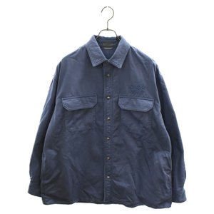 DIOR ディオール 1947 Oversized Shirt Jacket 裏地ボア オーバーサイズ シャツジャケット ブルー 413D587AY540