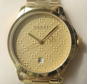 新品未使用　GUCCI　腕時計　Gタイムレス　ゴールド　メンズ　YA126461　ウォッチ　金　グッチ