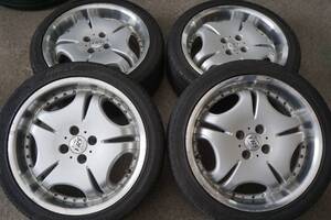 深リム カップホイール マナレイ Vertec VR5 17in 7J +35 PCD100 205/45R17 ヴィッツ フィット カスタム 旧車 絶版 *323n