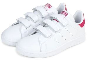 送料無料 19cm●adidas Originals STAN SMITH CF C アディダス スタンスミス 白 ピンク キッズ スニーカー B32706 靴 親子 リンク コーデ